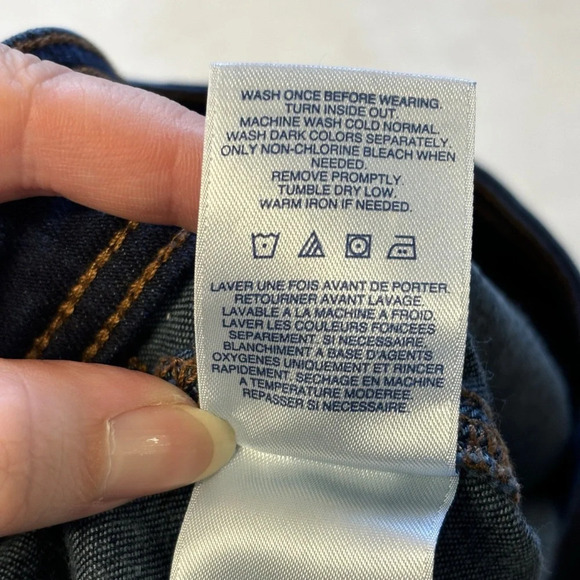 Lands End Denim Midi Skirt Blue Jean Denim Pencil 16w Cotton Stretch - Picture 5 of 8